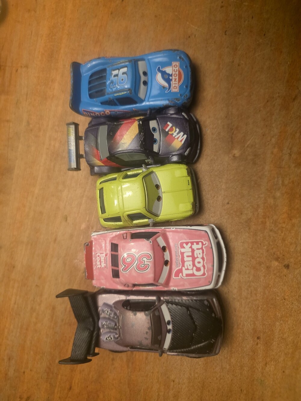 Disney Pixar Cars Diecast Lot 4 Mattel 1:55 Raoul - Eugene + Dinoco Lightning